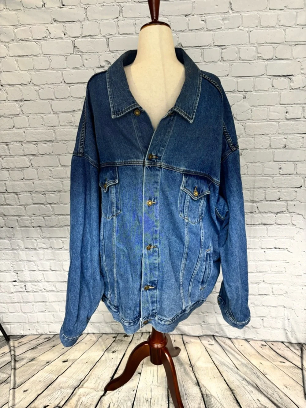 Men’s Rochester Big & Tall Denim Jacket - Size - 5X (Like New) - Picture 1 of 5